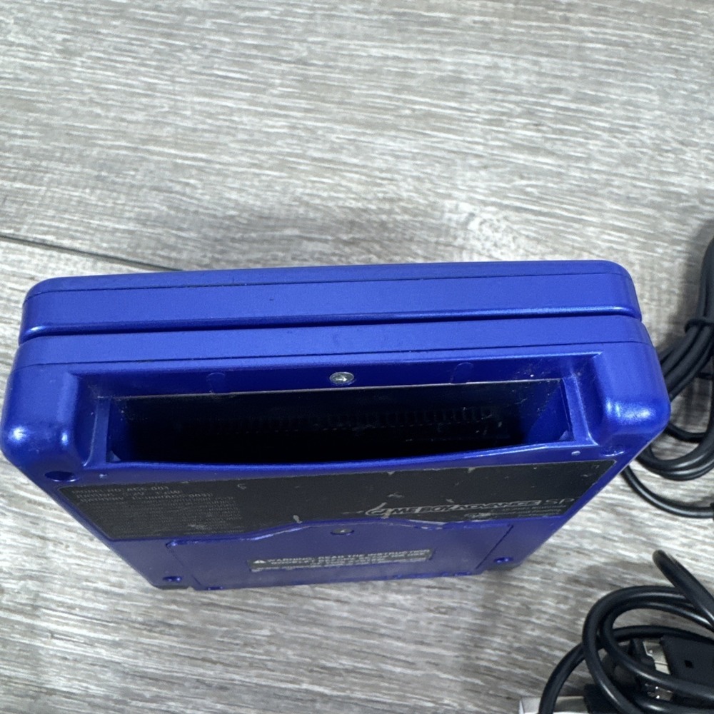 Nintendo Gameboy Advance GBA SP Console AGS-001 Blue Tested New Battery Cables - Picture 10 of 12
